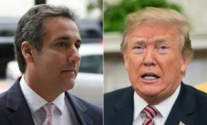 Trump and Michael Cohen. Blame shifted